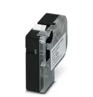 Phoenix Contact 0803937 Label Printer Tape, Black On White, 8M