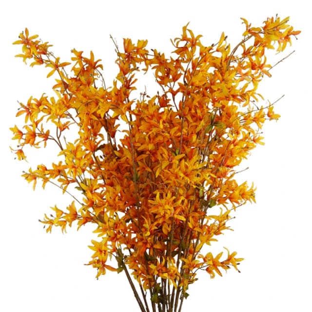 N/A 6x 130cm Yellow Blossom Floral Spray Artificial