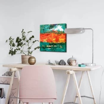 4545ABSC - 023 Multicolor Decorative Canvas Painting