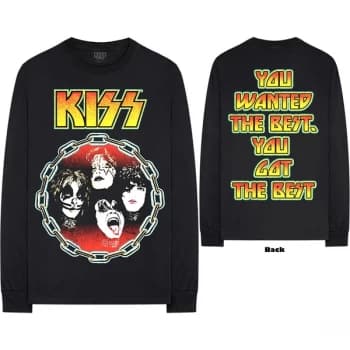 KISS - You Wanted The Best Unisex Small Long Sleeved T-Shirt - Black