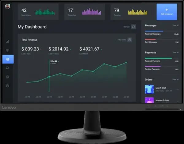 Lenovo D24-40 23.8" 67A2KAC6EU Full HD LED Monitor