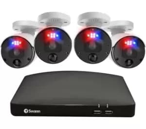 SWANN Master-Series SWNVK-879904 8-channel 4K Ultra HD NVR Security System - 2 TB, 4 Cameras, Black,White