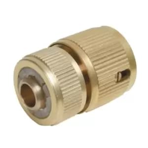 Silverline Quick Connector Auto Stop Brass 1/2" Female 196506