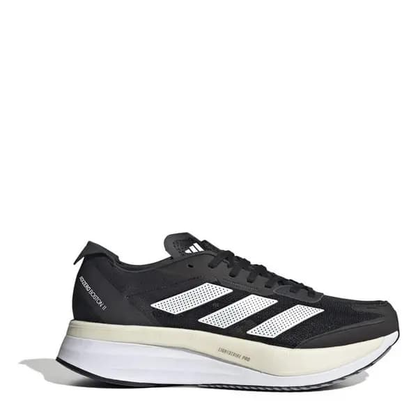 adidas Adizero Boston 11 Mens Running Shoes Fast Neutral Road Running Shoes 7 (40.7) Black 21168903270