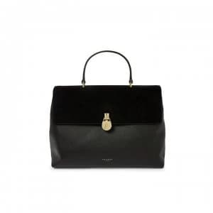 Ted Baker Madyy Lock Leather Tote Bag - black