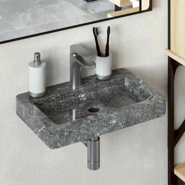 VIDAXL Sink Grey 38x24x6.5cm Marble Vidaxl 8720286300992
