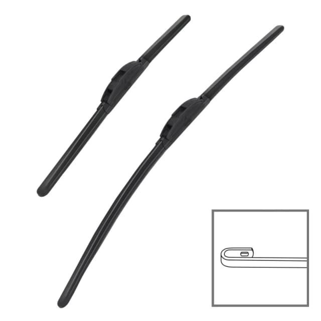 HEYNER 020070 Wiper blade SET HYBRID Front, 430mm, Hybrid Wiper Blade Wiper Blade (298)
