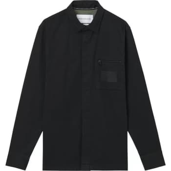 Calvin Klein Jeans Twill Regular Overshirt - Black BEH