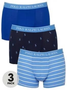 Polo Ralph Lauren 3 Pack Of Trunks - Blue/Navy