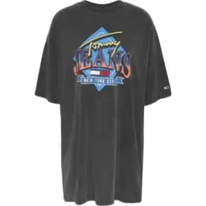 Tommy Jeans Vintage Graphic T Shirt Dress - Black
