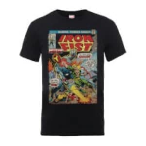 Marvel Comics Iron Fist Atomic Man Mens Black T-Shirt - L - Black