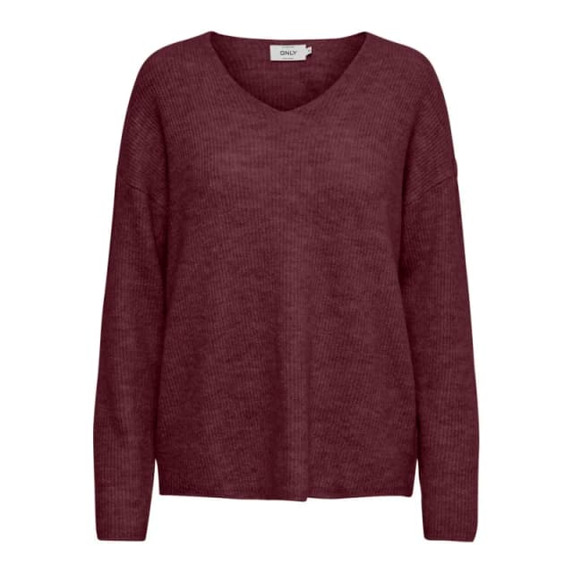 Only Brushed Knit Jumper burgundy Women XS;L