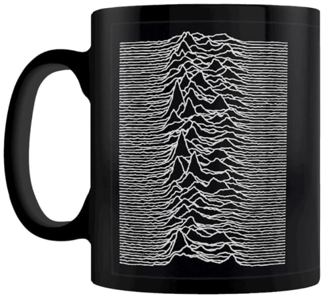 Joy Division Joy Division Unknown Pleasures Waveforms Boxed Mug in Black One Size Unisex 5050574268080