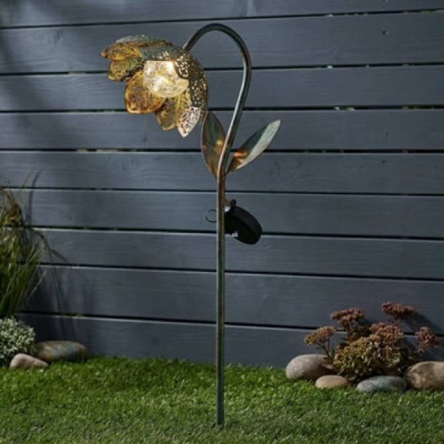 Garden Greatness Lunaria Damasque Solar Bloom Stake Light Size: 1 Pack Multicolor Unisex 1 Pack