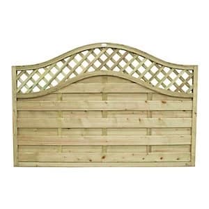 Forest Garden Pressure Treated Bristol Fence Panel - 6 x 4ft Pack of 3