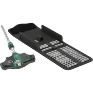 Wera Kraftform Kompakt 400 RA Set Imperial 1 Bit screwdriver 17 Piece Phillips, TORX, Allen, Square socket, Slot