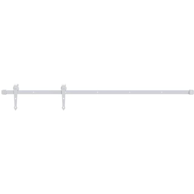 VIDAXL Sliding Door Hardware Kit 200cm Steel White Vidaxl 8720286854334