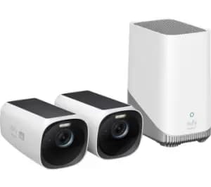EUFY S330 eufyCam 3 4K Ultra HD WiFi Security Camera Kit - 16 GB, 2 Cameras, White
