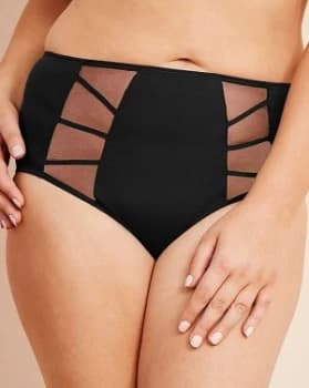 Elomi Sachi Black Full Briefs
