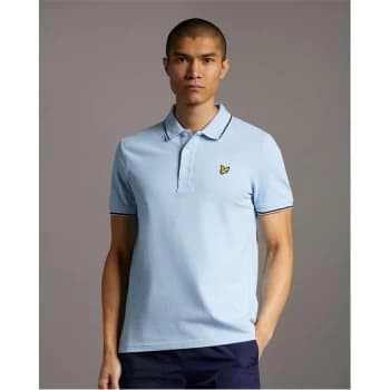 Lyle and Scott Logo Polo Shirt - W535 Blue/DkNvy