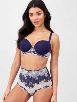 Panache Clara High Waist Brief - Navy, Size 10, Women