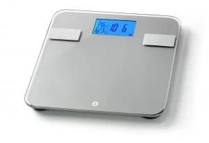 WW Electronic Precision Analyser Glass Bathroom Scale - Grey