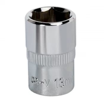 Sealey SP3813 WallDrive Socket 13mm 3/8"Sq Drive Fully Polished