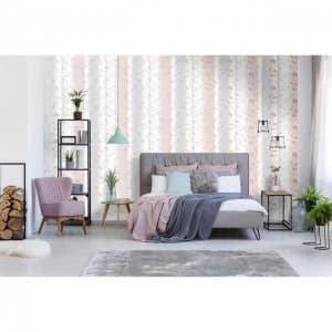 Sublime Blush and Rose Summertime Floral Wallpaper - One size - pink