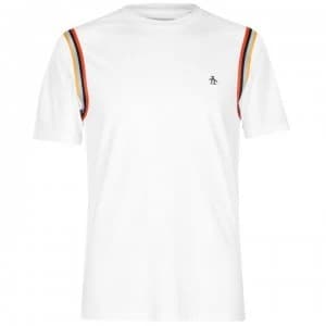 Original Penguin Sleeve Detail T Shirt - Bright White