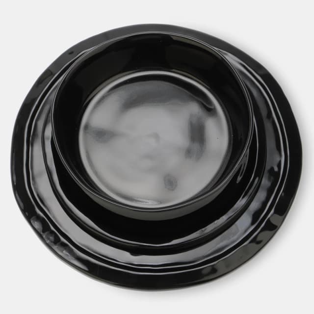 Off White Matt Lunch Dish Tray Black No Color unisex One Size