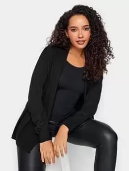 M&Co Open Front Cardigan - Black, Size 10-12, Women