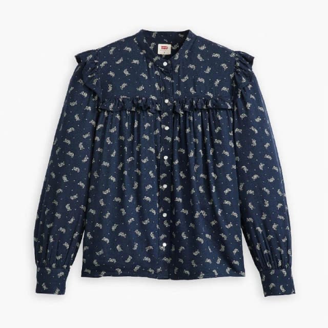 Levis Womens Gianna Long Sleeve Blouse Paisley Sugar female 8 (XS)