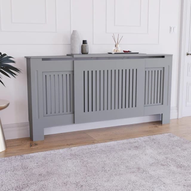 Lassic Vida Designs Chelsea Adjustable Radiator Cover Grey unisex Adjustable