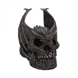 Spiral Dark Gothic Draco Skull Dragon Ornament