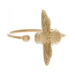 Ladies Olivia Burton Gold Plated Bee Ring