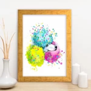 AC12291373484 Multicolor Decorative Framed MDF Painting