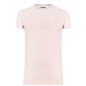 SikSilk Chest Logo T Shirt - Pink