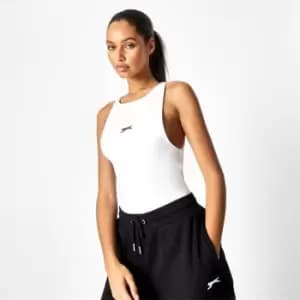 Slazenger x Sophia & Cinzia Jersey Racer Bodysuit - White