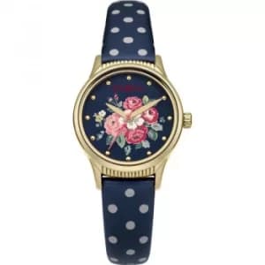 Ladies Cath Kidston Forest Bunch Navy Spot Strap Watch