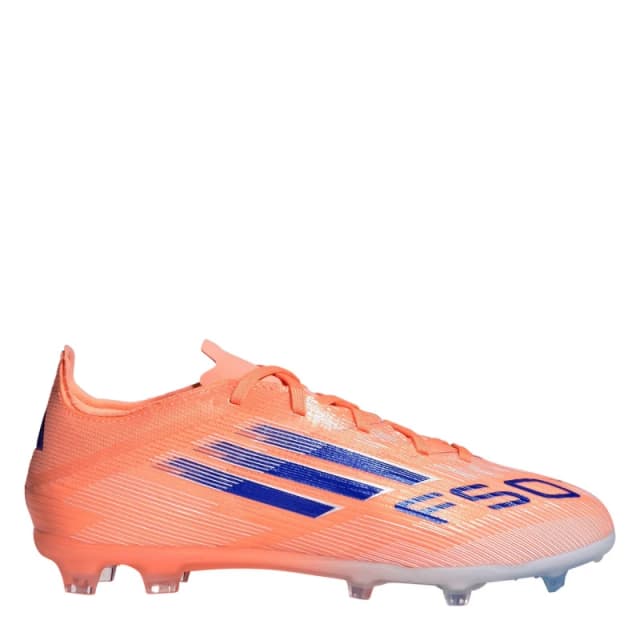 adidas F50 Elite Juniors Firm Ground Football Boots Orange/Blue male 3 (35.5)