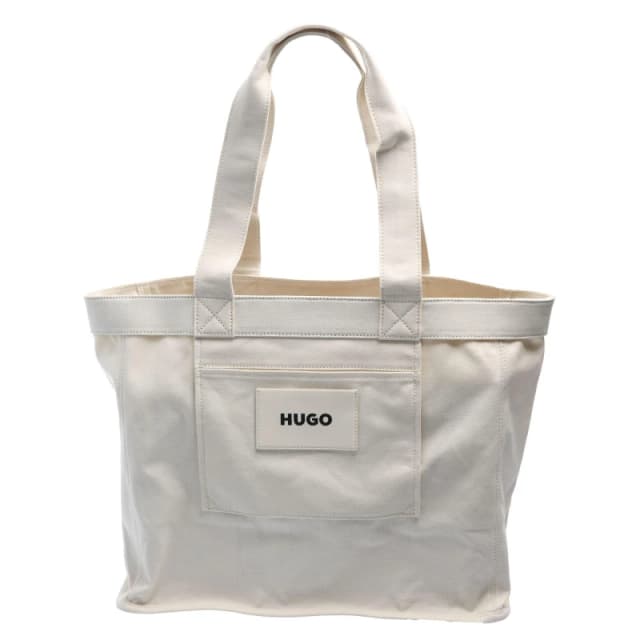 Hugo Becky Canvas Tote Bag Back Packs One Size White 71845201000