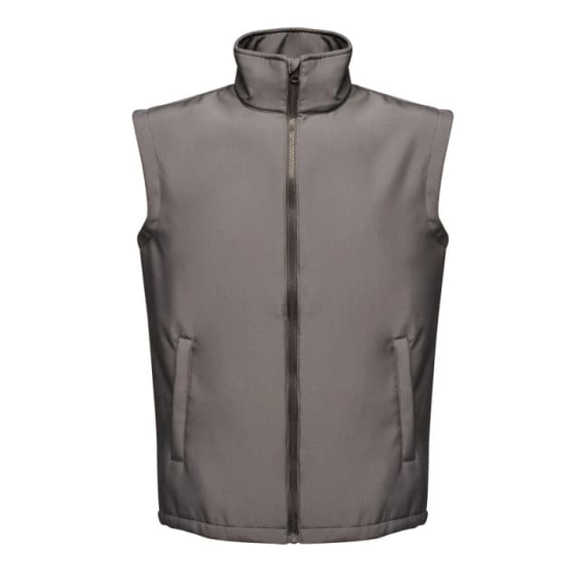 Regatta Professional Mens Plain Baby Blue Gilet in Dark Grey Size: Small Dark Grey Male S