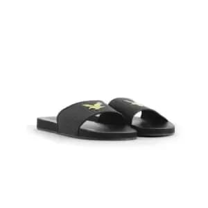 Lyle and Scott Black Easy Slide