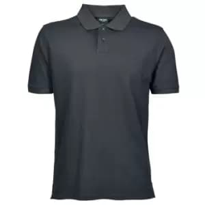 Tee Jays Mens Heavy Pique Short Sleeve Polo Shirt (2XL) (Dark Grey)
