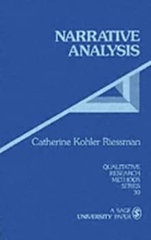 Narrative Analysis by Catherine Kohler Riessman Book