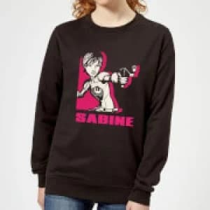 Star Wars Rebels Sabine Womens Sweatshirt - Black