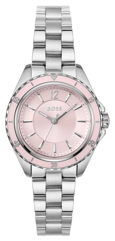 BOSS 1502847 SAGE AQUA Three-Hand Quartz (30mm) Pink Dial / Watch