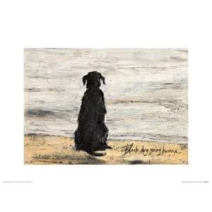 Sam Toft - Black Dog Going Home 30 x 40cm Art Print