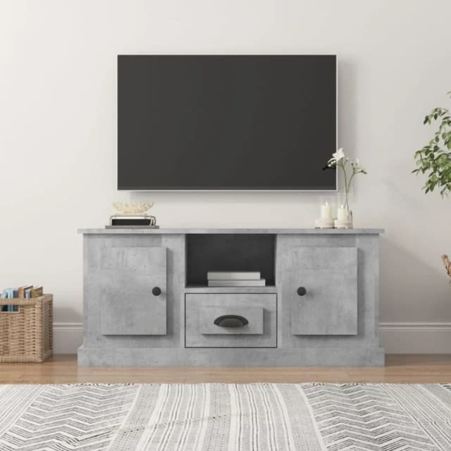 VIDAXL TV Cabinet Concrete Grey 100x35.5x45cm Engineered Wood Vidaxl 8720845793500