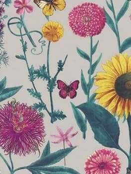 Arthouse Sunflower Grey Wallpaper